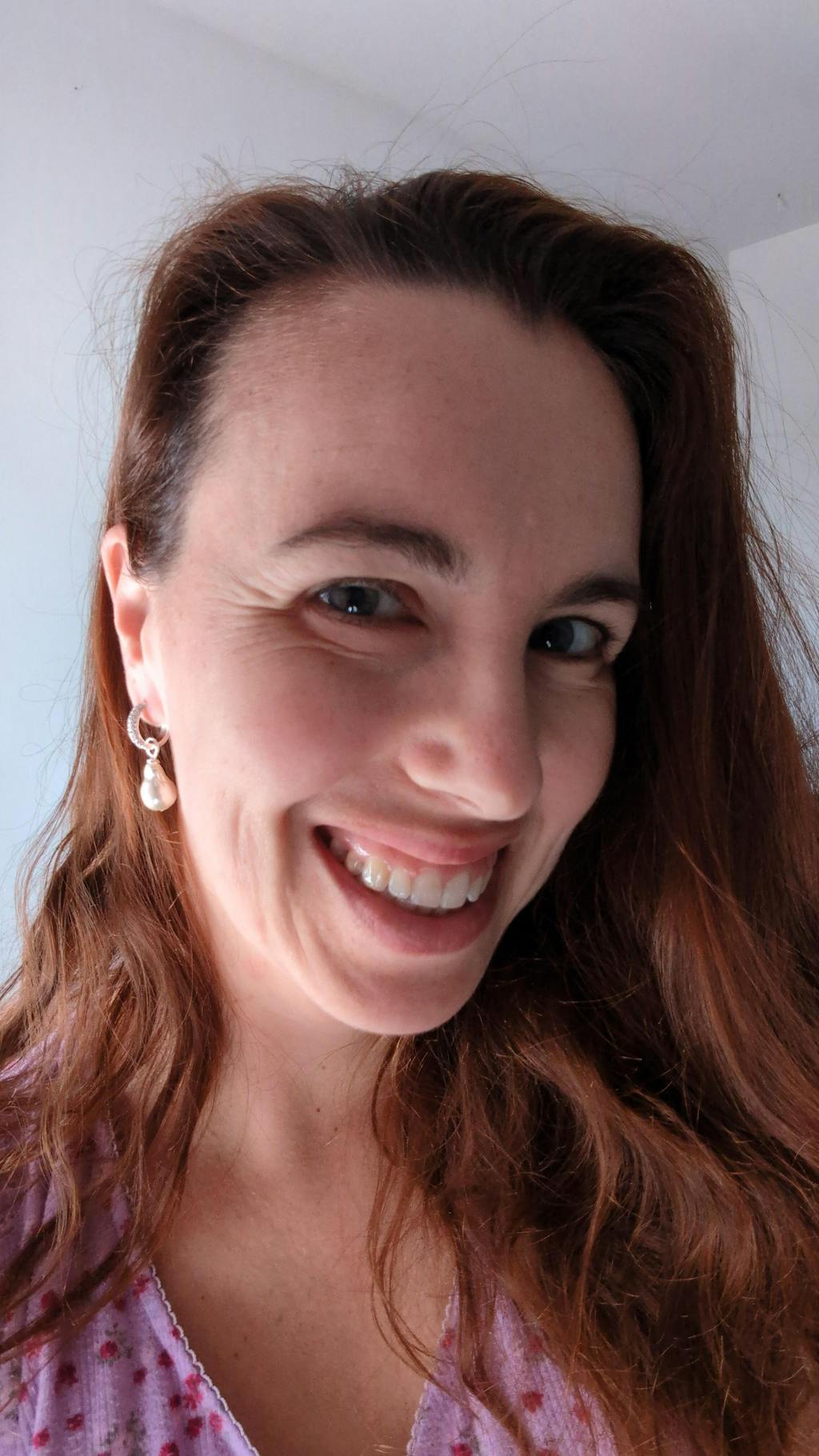 Eyllis Silver | Hoop Earrings with Pearl Pendant by Pilgrim