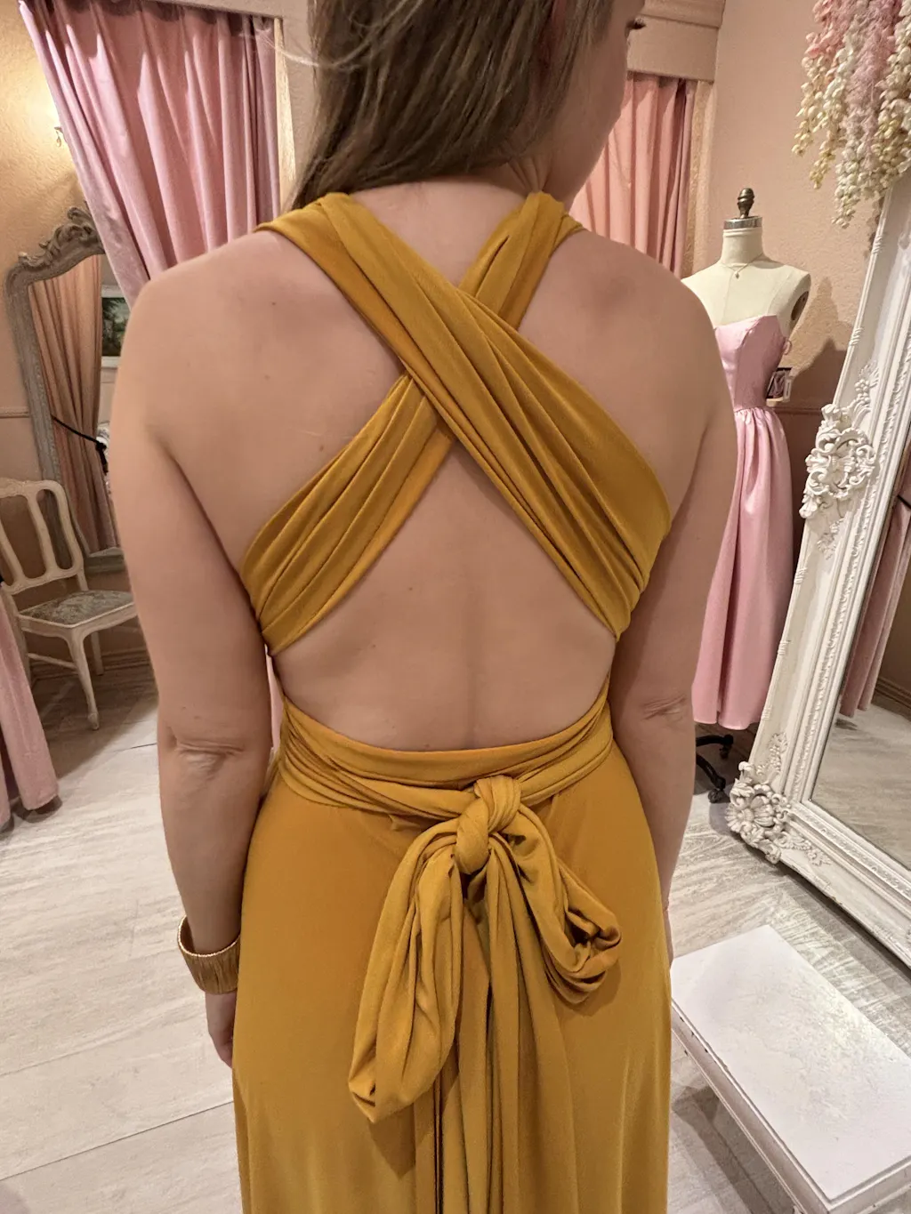 Violaine Mustard | Convertible Maxi Dress