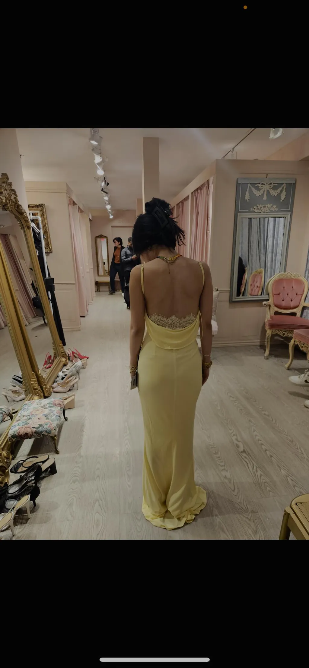 Nayla Light Yellow | Mermaid Maxi Dress with Open Back