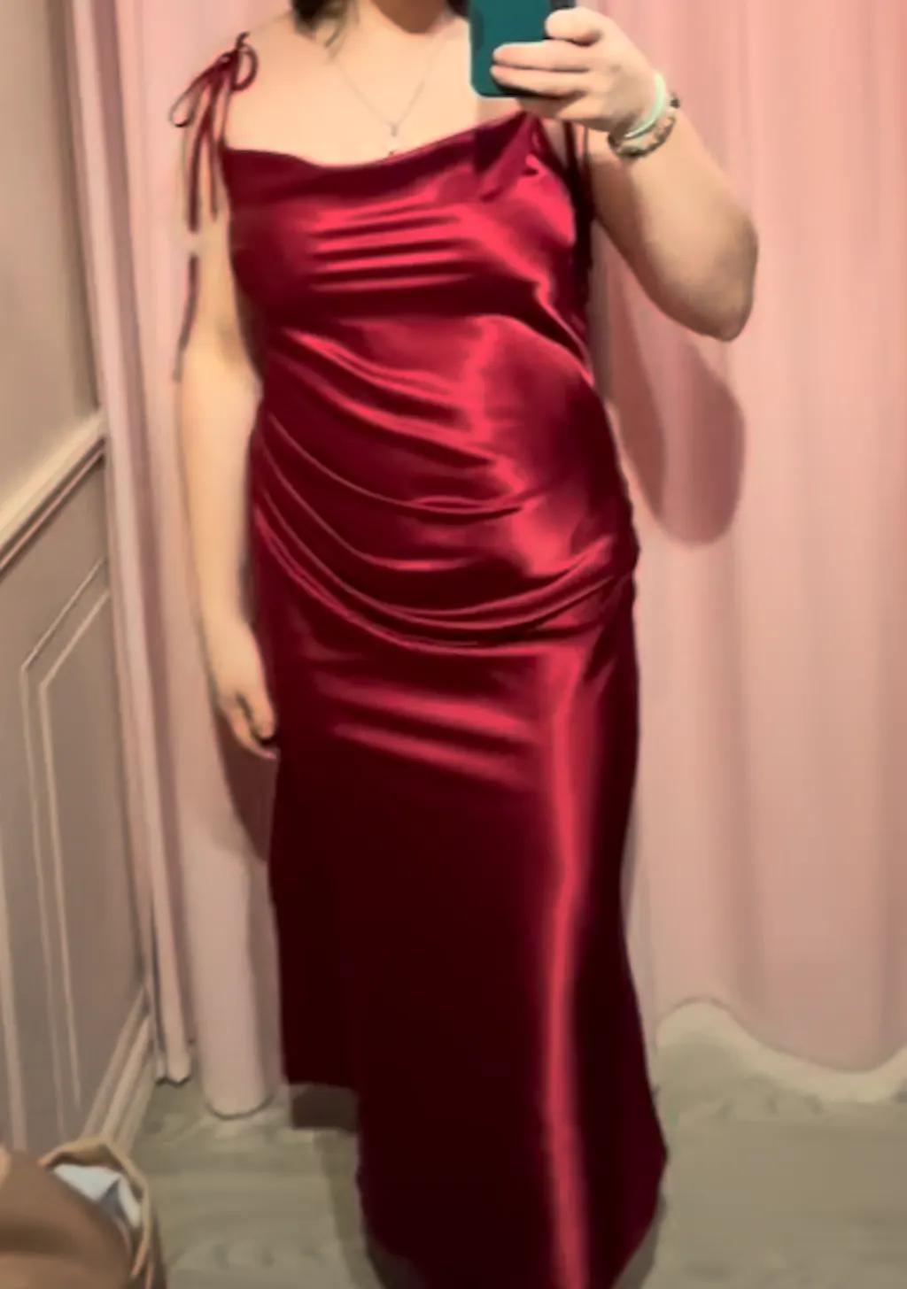 Elyse Burgundy | Cowl Neck Midi Dress