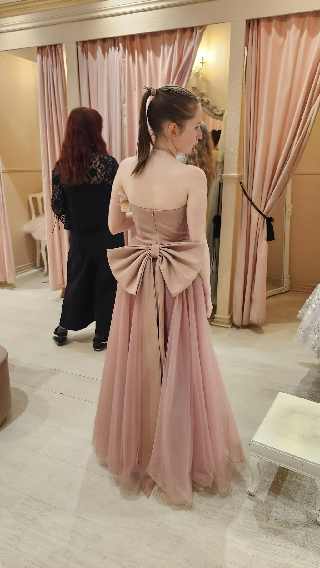 Makoto Pink | Maxi Strapless A-Line Dress