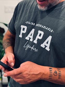 T-shirt "Papa légendaire" - 3 couleurs