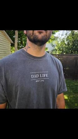 T-shirt "Dad life, Best life" - 3 couleurs