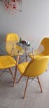 SET X 4 SILLAS DKR BOTONES AMARILLAS BOXBIT