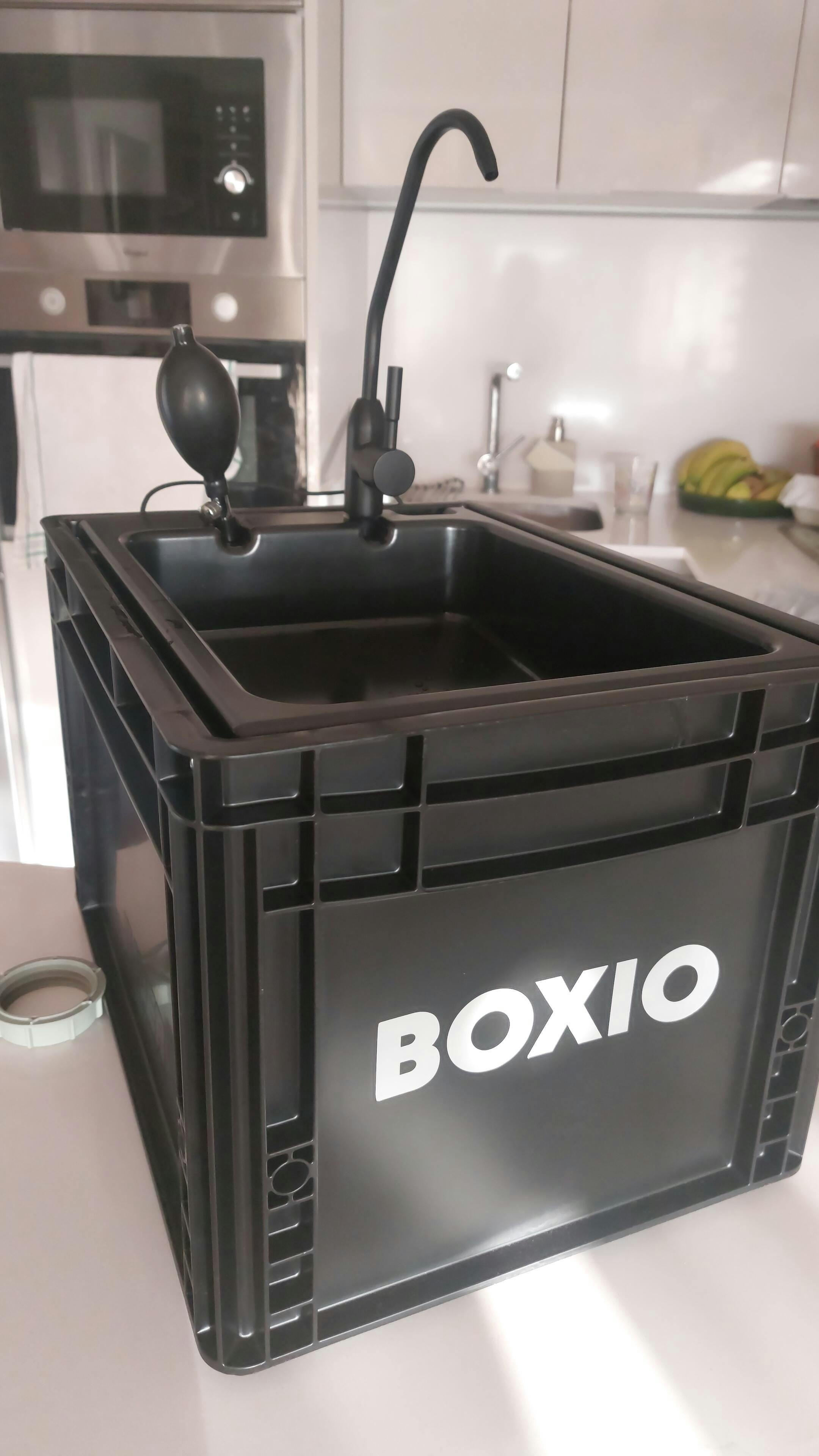 BOXIO-WASH | Mobile washbasin without electricity, mobile, compact