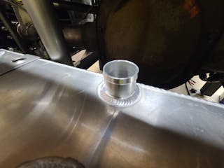 Ribbed For Hose Aluminum Weld Barb