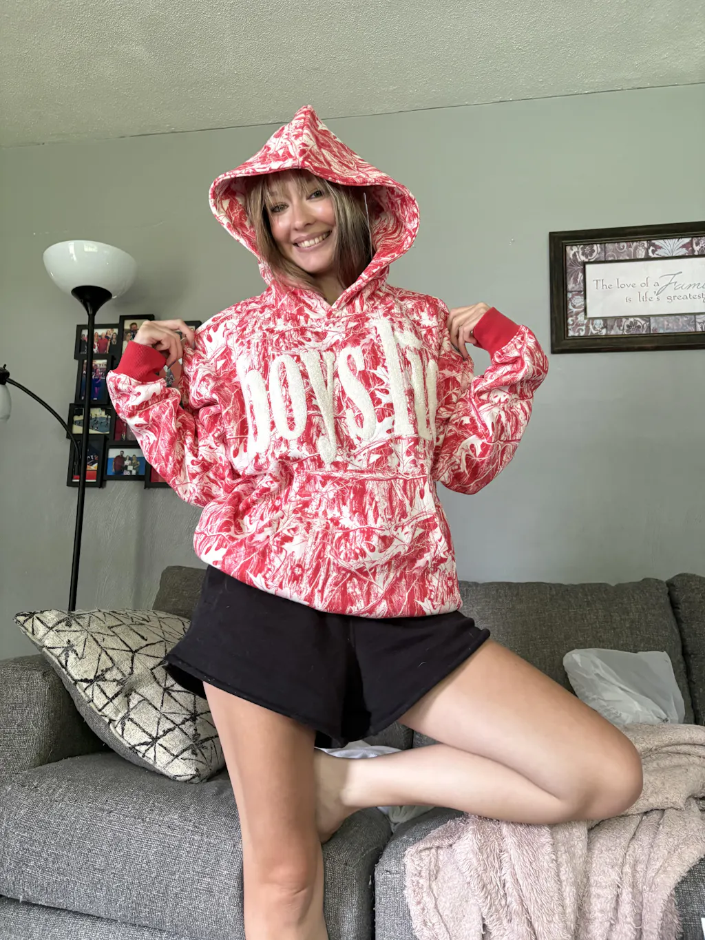 【Boy With Luv】ピンクボアジャケット Mami Alex Zip Up