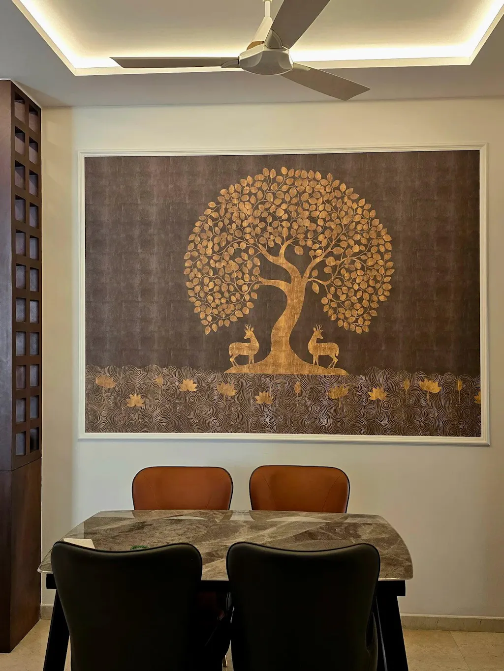 Timeless Radiance: “Tree of Life” Pichwai Wallpaper | Green