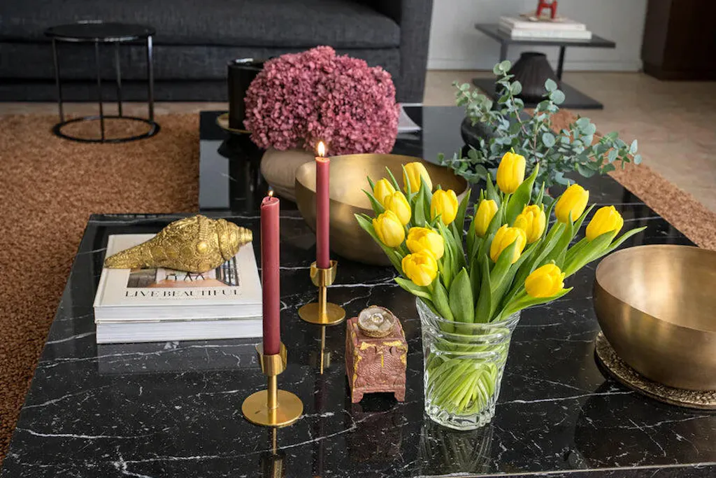 Intricately Etched Brass 'Shankh'