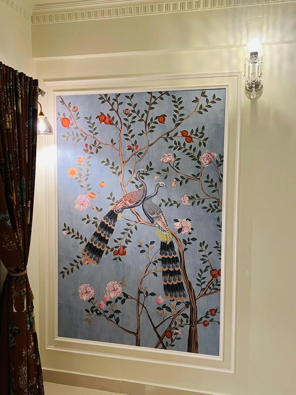 Garden of Elegance: “Bagiya” Wallpaper (Light Blue)