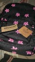 DB082 Pink Floral Art Allover Printed Backpack