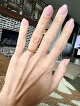Lined Band Wedding Ring