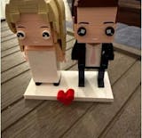 Custom Couple Brick Figures — Personalized Mini Figures From Photo (2 People)