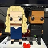 Custom Couple Brick Figures — Personalized Mini Figures From Photo (2 People)