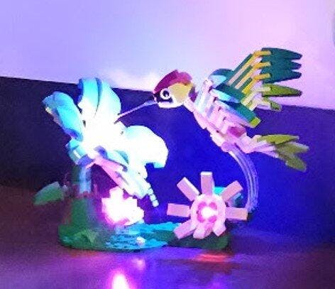 LED Light Kit for LEGO Wild Animals: Colorful Hummingbird 31384