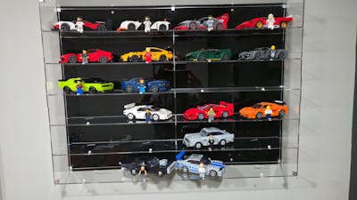 LEGO Speed Champions Display Case for 24 Cars - Wall-Mount Case
