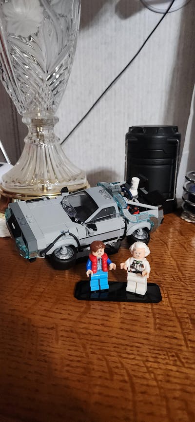 Display Stand for LEGO Speed Champions Time Machine from Back to the Future (77256)