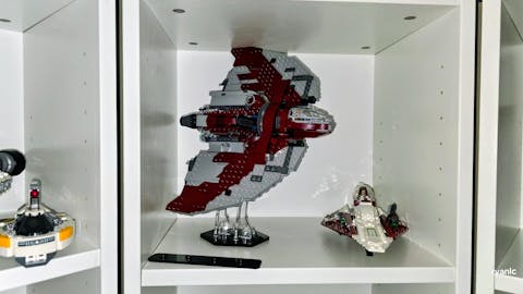 Display Stand for LEGO Star Wars Ahsoka Tano's T-6 Jedi Shuttle (75362)