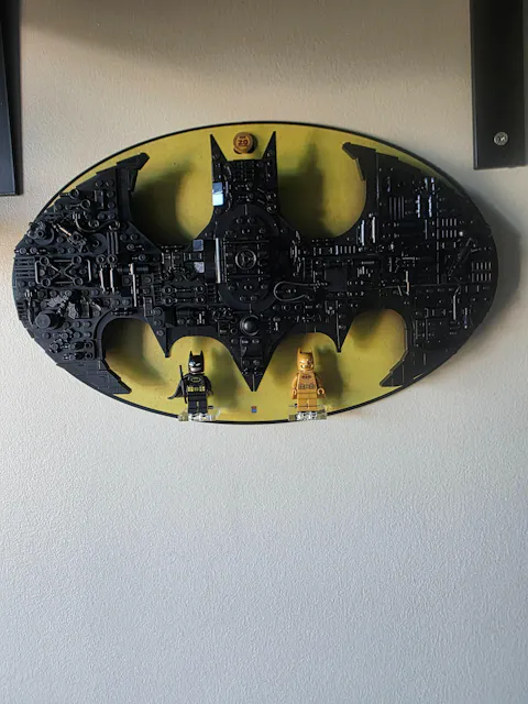Wall-Mount Display Stand for LEGO Batman - Batman Logo (76330)