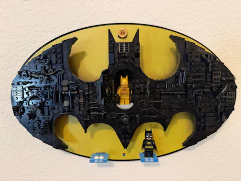 Wall-Mount Display Stand for LEGO Batman - Batman Logo (76330)
