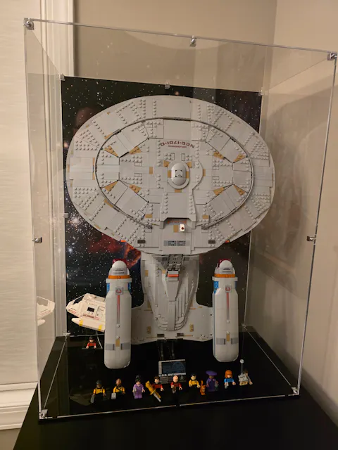 Display Case (Vertical) for LEGO Star Trek U.S.S. Enterprise NCC-1701-D (10356)
