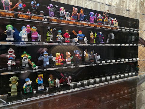 Wall Mounted Display Cases for 80 LEGO® Minifigures