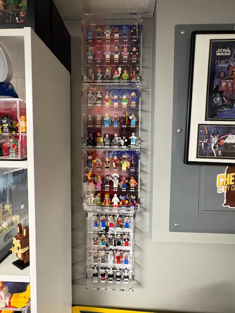 Wall Mounted Display Case for 18 Disney LEGO® Minifigures
