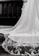 STUNNING Mid-Lace Cathedral Veil