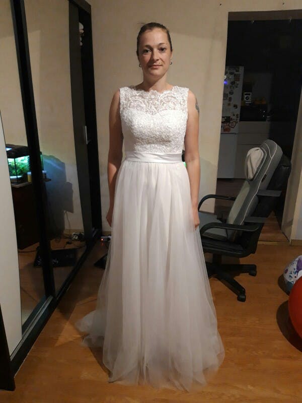 boho wedding dress under 100