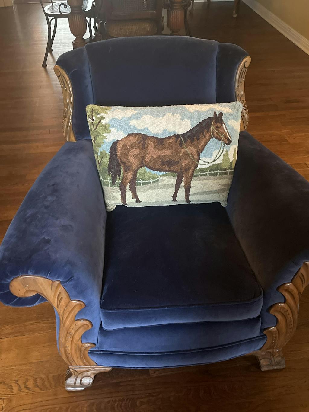 Brown Horse Hook Pillow