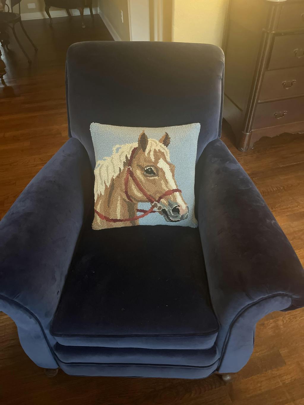 Palomino Wool Horse Hook Pillow