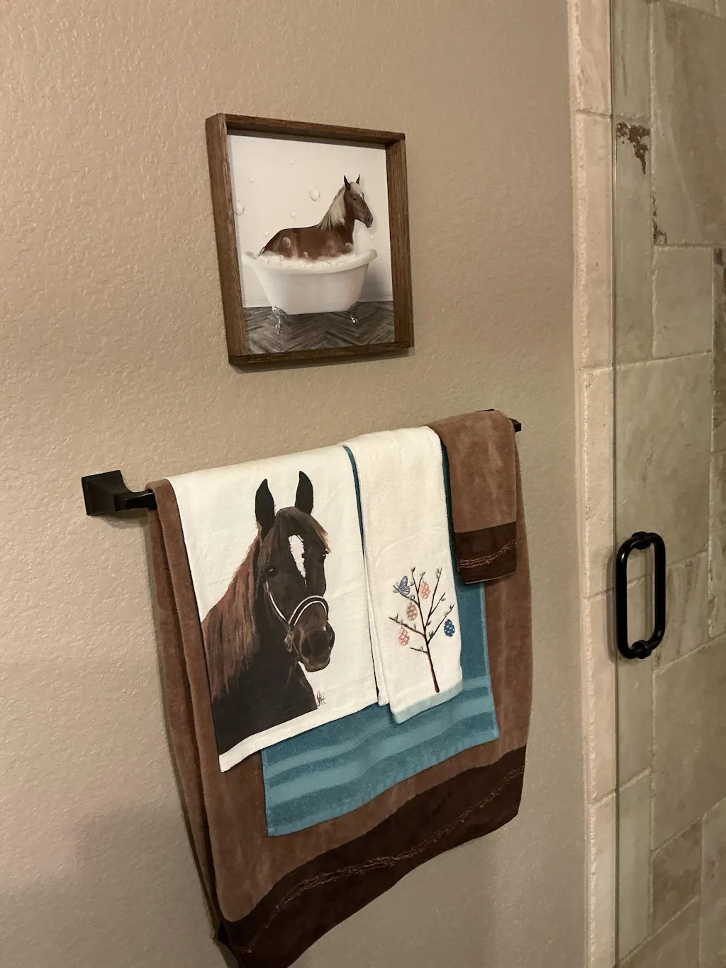 Horse in Bath Wood Sign