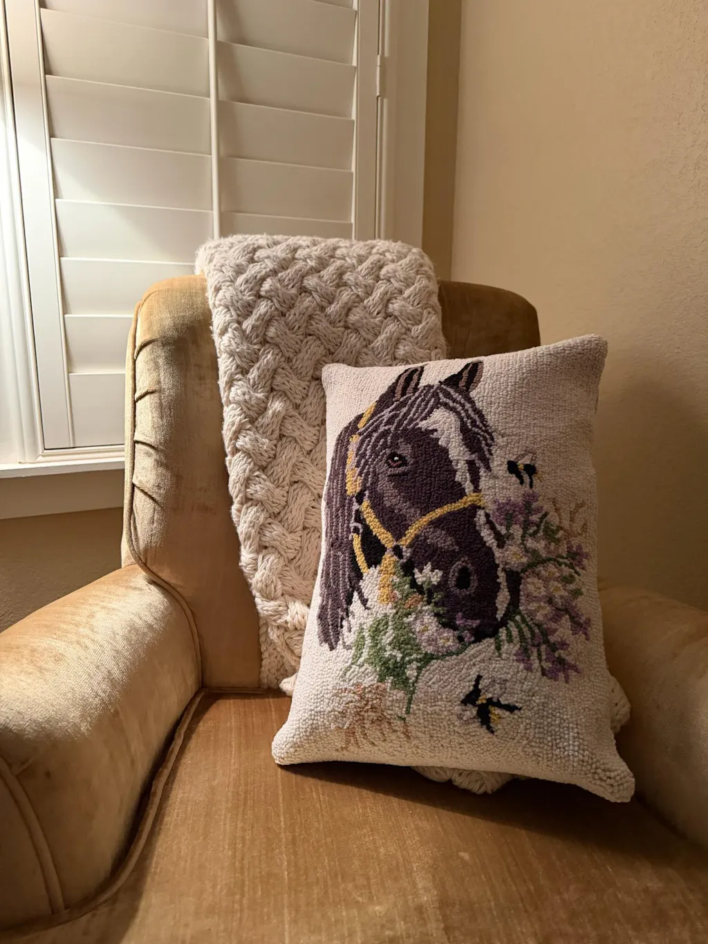 Happy Bridle Horse Hook Pillow