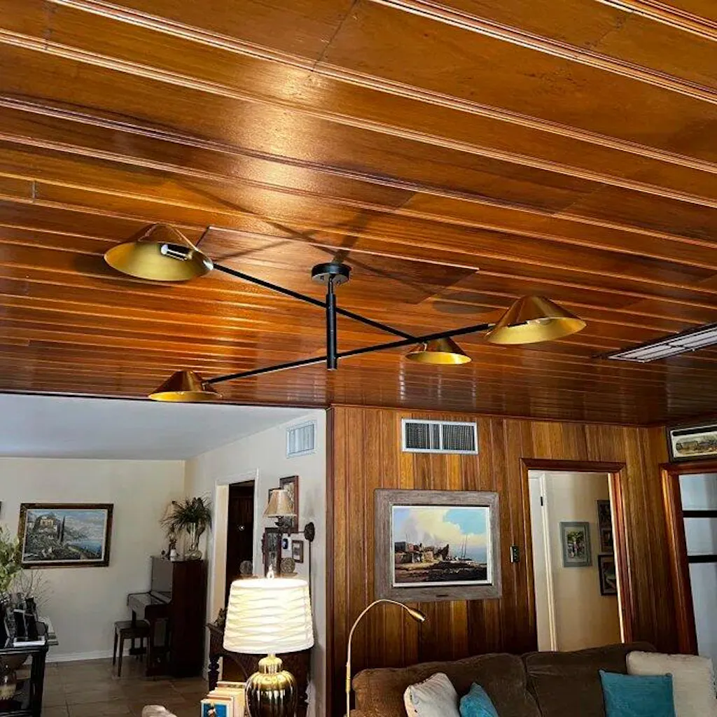 Verala 4-Light Dimmable Linear Mid-Century Modern Chandelier (40"-59")