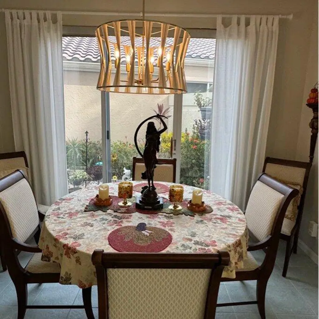 Rovista 6-Light Bleached Natural Rope Boho Pendant (24")