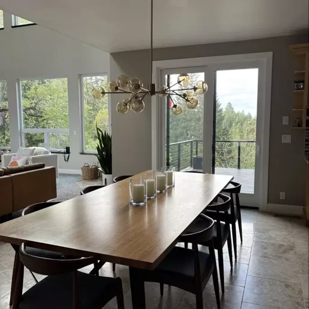 Veylin 15-Light Dimmable Glass Sputnik Modern Linear Chandelier (45")