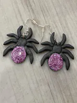 Spidery Glitter Earrings