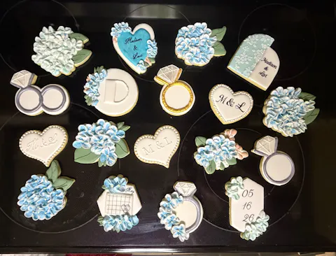 Floral Elongated Hexagon Cookie Cutter