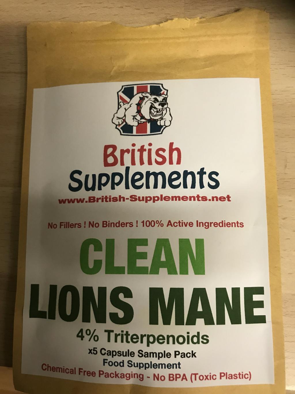 Lions Mane Extract Triterpenoids Version + Uptake Blend British