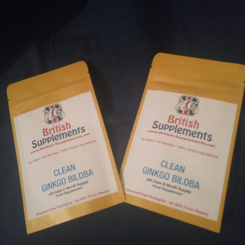 Clean Genuine Ginkgo Biloba Extract + Uptake Blend British Supplements