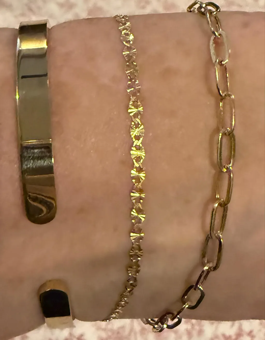 14k Fully Diamond Cut Mirror Chain