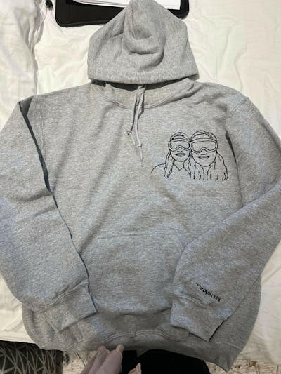 Personlig Linjekonst Sweatshirt