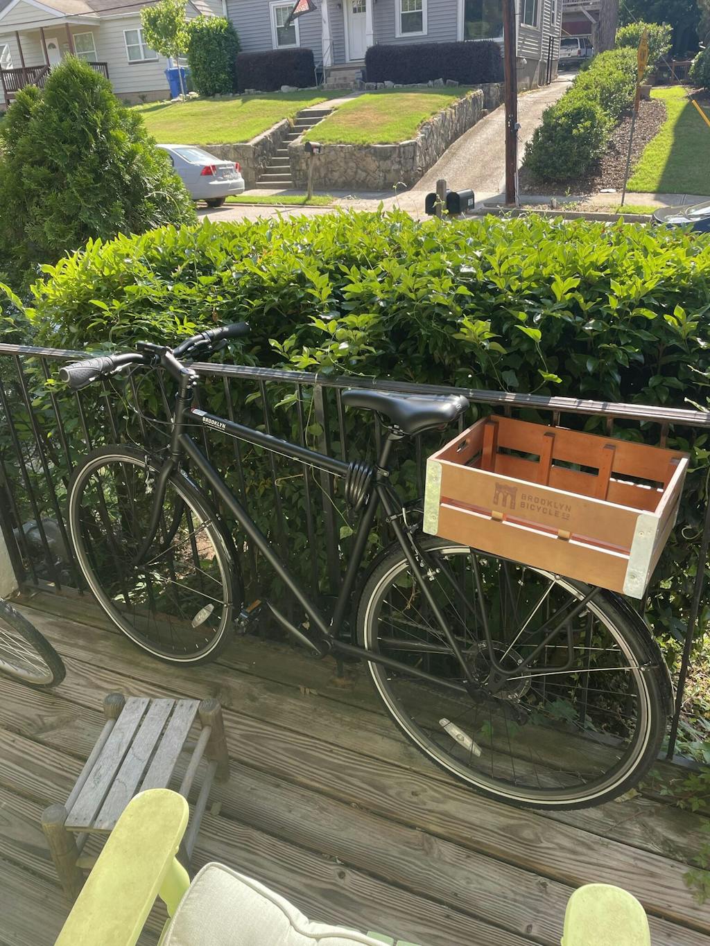 Handcrafted Wooden Rear Bike Crate Brooklyn Bicycle Co.