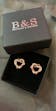 Hearts with Austrian Crystals Earrings