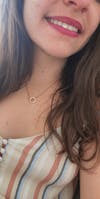 Necklace with Joined Rings & Crystals