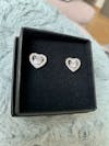 Silver Hearts Earrings