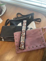 Guitar Bag Strap – Adjustable Woven Floral, Golden Leather