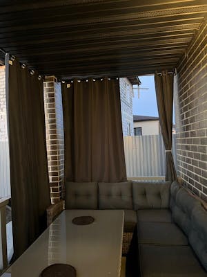 Patio Waterproof Windproof Outdoor Curtain Eyelets 1 Panel