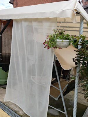 Waterproof  Patio Sheer Outdoor Curtain Tab Top 1 Panel