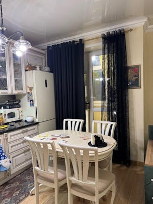 1 Panel Lace Floral Window Sheer Curtains